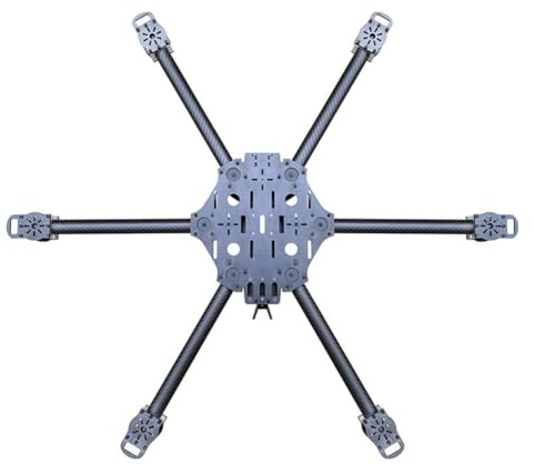 Fangxuee Kit de de Hexacóptero para Dron Cuadricóptero FPV Mejorado Brazo Desmontable Pesado para un Rendimiento Mejorado 13 Pulgadas
