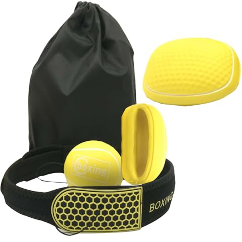 Set Di Palline Per Riflessi Da Boxe - Attrezzatura Da Allenamento Montata Sulla Fascia, Kit Per Allenatore Di Boxe Di Reazione | Migliora La Concentrazione, L'agilità, L'equilibrio E La Coordinazione
