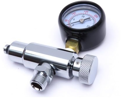 URPIZY justeringsverktyg för andningsregulator med manometer, 2. Steg, dykningsutrustning, 300 PSI