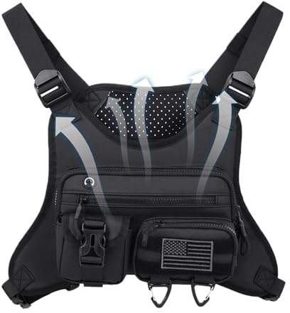 Riñonera De Pecho Para Correr Hombre Bolsa Portamóvil Ligera Para Aire | Bolsas Deportivas De Pecho Running Camping Senderismo Exterior Ciclismo Corredores Workout Gimnasio Viaje Caza Hombre