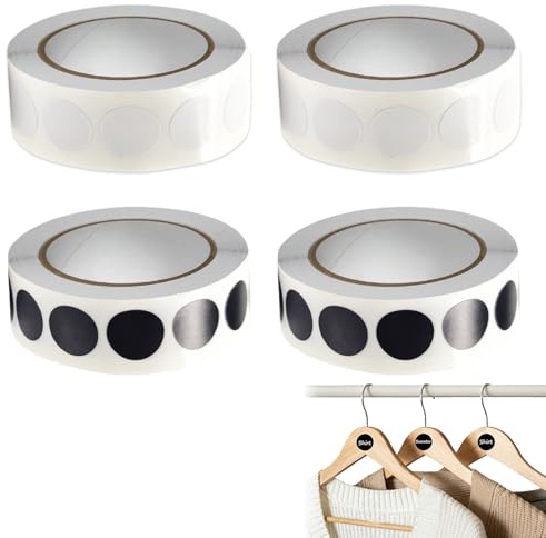Autocollants Cible Rond pour tir – Lot de 4000 pièces Noir et Blanc, 19 mm, idéal pour entraînement sur cibles, Patchs de tir, Pratique et Polyvalent pour tir Sportif