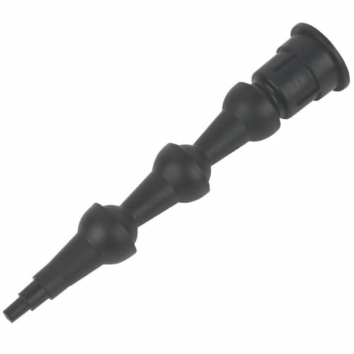 FRCOLOR Herramienta de Calafateo Boquilla Extensible de Abs, Punta Negra de Alta Resistencia para Aplicar Sellador en Duchas y Tanques, Boquilla Flexible Multiángulo