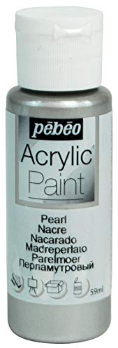 PEBEO Acrylic 59ML Pearl Silver, 3.3 x 3.3 x 10 cm