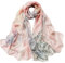 FAIRYGATE Schal Damen Schal tuch Damen Chiffon Seidenschals Eleganter Modischer Weicher Leichter Schal Loop Damenschal Seidentuch Langer Geeignet für Alle Jahreszeiten 39006