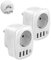 Adaptateur Afrique du Sud, 2PC Adaptateur de Voyage Type M avec 3 USB et 1USBC, Adaptateur de Prise pour l'Afrique du Sud, la Namibie, Le Lesotho, Le Mozambique
