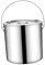 JISADER Edelstahl Suppentopf mit Griff und Deckel, 6L, Silber, Unbeschichtet, Küchenutensil, Topf, enthält 1 Edelstahltopf