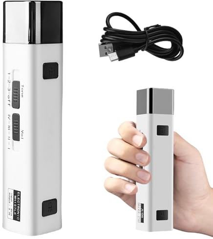 SPORWAY Elektronische Pfeife, Professionelle Schiedsrichterpfeife mit 3 Tönen Handpfeife, 2 in 1 Tragbare Notfallpfeife Trainingspfeife mit Taschenlampe für Trainer P.E.Teacher Outdoor (Weiß)