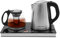 Edelstahl Wasserkocher, 1,8L 1800W Söhne Teekanne elektrisch, Warmhaltefunktion, Trockenlaufschutz, mit Teekanne (Teestation mit Wasserkocher, Wasserkocher Kanne, Warmhalteplatte)