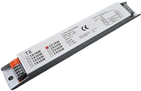 OVARIA 220-240 V CA 2x18 W/2x30 W/2x58 W/2x36 W/1x36 W/1x18 W Alimentatore elettronico T8 ad Ampio voltaggio Lampada Fluorescente Reattori(2x36W)