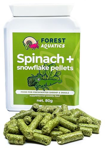 Spinach Snowflake Food for Cherry Shrimp & All Bottom Dwellers 80g