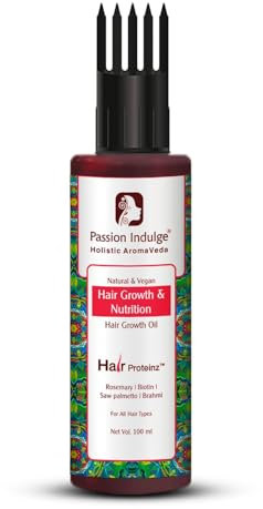 Passion Indulge Rosemary Oil for Hair Growth with Biotin 100ml, Hair Proteinz, Reduce Hair Fall & Breakage, Enriched with Saw Palmetto & Brahmi, Nourishes Scalp & Improves Texture