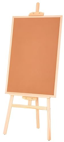 Tableau d'affichage sur pied en liège pour bureau, maison et école, cadre en bois portable avec matériel gratuit, 45,7 x 61 cm, design au sol