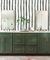 Green Striped Wallpaper,44.5 x 500 cm Green and White Wallpaper Geometric Retro Wall paper Peel and Stick Wall paper Self Adhesive Furniture Wrap for Living Room,Bedroom,Bathroom,Drawer,Cabinets