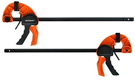 Quick Release Ratchet Bar Clamps for Woodworking (2 Pieces Set 36'') - Light Duty Adjustable One-Handed Clamp for Woodworking & Furniture Manufacturing & Assembly
