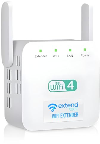 Speed Wave WiFi Extender 2025 Extendtecc WiFi Booster Wireless Signal Booster 300Mbps, Extend Tecc WiFi Repeater Wireless Signal Booster 2.4 GHz Dual Band 360° Full Coverage Internet Extender