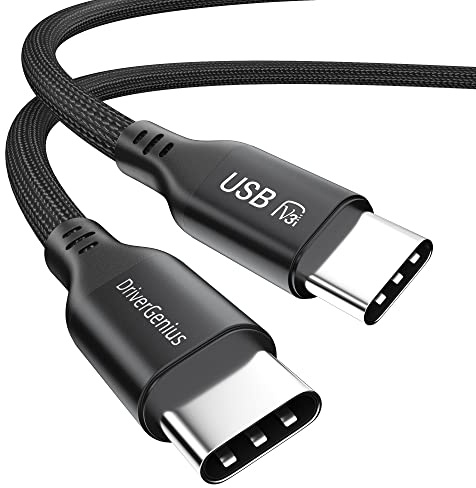 DriverGenius SaranX-PD240 Series | Triple-Mode USB4.0 40Gbps USB-C to C Cable, 240W PD3.1(48V/20V, 5A), 8K/60Hz Video, Compatible with DP-Alt & Power Delivery Devices, 1.8m, Nylon Braided