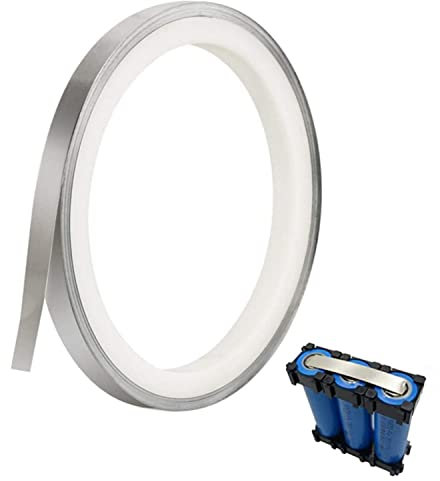 Nichel Striscia Nastro In Nichel,10 m Nichel Striscia Piattina Nickel per Batterie 8X 0.15mm Nastro di Puro Nickel Piattina Accessori per Saldatura per Connettere Delle Batterie Spot Welding 18650