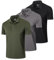 Gaiatiger 3er Pack Poloshirt Herren Männer Hemd Herren Kurzarm Leicht und Atmungsaktiv Sweatshirt Männer Golf Shirts(0427)-Black Grey Green-2XL