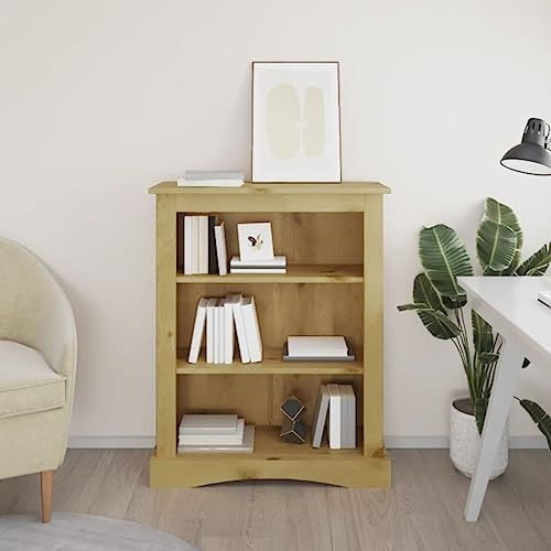 YAFF 3-Tier Bookcase Mexican Pine Corona Range 31.9x11.4x39.4
