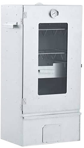 Horno ahumador para barbacoa con astillas de madera de 1 kg, 44,5 x 29 x 83 cm, material del artículo: acero galvanizado