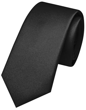 JEMYGINS 2.4 Black Skinny Slim Tie Mens Necktie for Wedding Party(31)