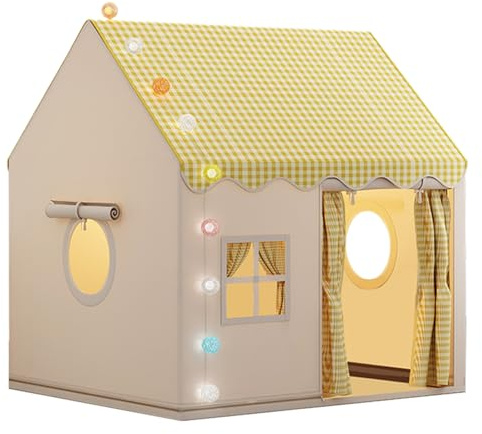 ETUCYNG Casa de juegos para niños, interior de poliéster, tienda de campaña para interiores, 120 × 105 × 128 cm, gran casa de juegos, casa de juegos para niños, fácil de montar y lavar a partir de 3