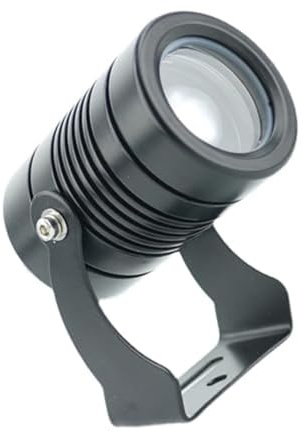 QICBYING LED-trädgårdsstrålkastare – vattentät golvlampa, 24/85–265 V, smal strålvinkel för fjärrbelysning, utomhusstrålkastare, trädgårdslampor, för byggnadsbelysning (grön, 5 W (85–265 V))
