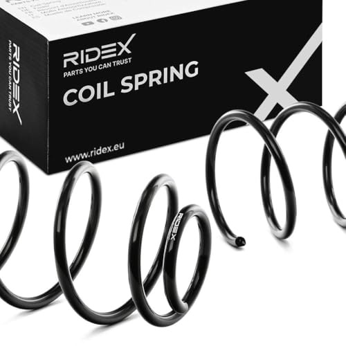 RIDEX 188C0497 2x Muelle de suspensión Eje trasero compatible con VW GOLF VI 5K1 Golf V Hatchback 1K1 Passat B6 Sedán 3C2 Jetta IV 162, 163, AV3, AV2 Beetle Cabrio 5C7, 5C8 Golf VI Cabrio 517