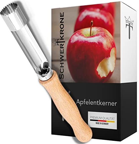 SCHWERTKRONE Solingen, tagliasele in acciaio inox, manico in legno, prodotto in Germania, rimozione del nucleo