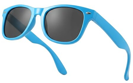 Komonee Drifter Sunglasses UV400 Protection Royal Blue Classic Style Retro Sun Shades Eye Glasses Unisex For Men Women Cycling Sports Fishing Travel – Lightweight Frame Fashion Eyewear Outdoors