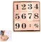 12 Stück Zahlen Holzstempel,Stempel Zahlen,Zahlenstempel Holz,Nummer 0 bis 9 Holz Gummistempel,Zahlen Stempel,Zahlenstempel 1-10 für Kartenherstellung Planer Scrapbooking Zubehör