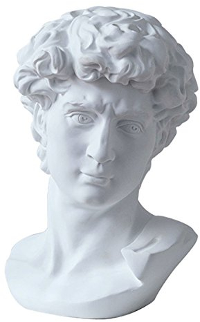 ECYC Klassische David-Büstenstatue, Porträt, Skulptur, Kunstharz, Handwerk, Heimdekoration, 30 cm