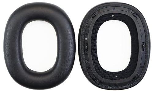 MOLGRIA BW PX7S2 PX7S2e PX8 Ohrpolster aus Lammleder, Ersatzohrpolster aus Schaffell, für Bowers & Wilkins PX7S2 PX7S2e PX8 Over-Ear-Kopfhörer, Schwarz, (Lambskin Black)