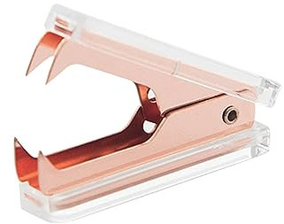 Tofficu Staple Remover in Rose Gold Handheld Staple Remover for School Office Supplies for Desk Organization and School Stationery Use