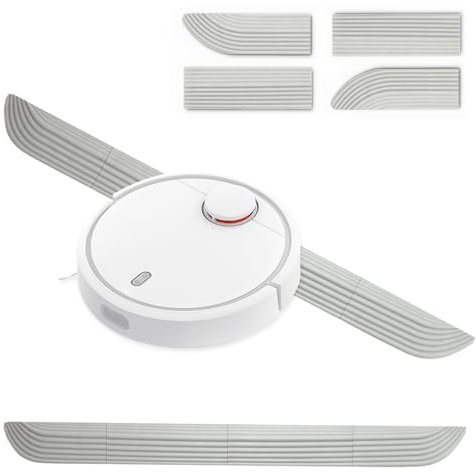 Rampa per soglia da porta, per robot aspirapolvere, in silicone, per tutti gli accessori, struttura robusta e facile da usare (Grigio, 69cm)