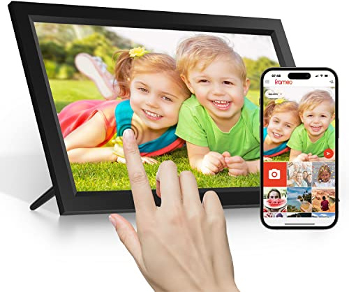 Frameo 15.6 Inch WiFi Digital Photo Frame | Frameo APP, 1366 x 768 HD IPS Touch Screen, 32GB Memory, Auto Rotate, Wall Mountable