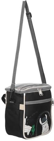 GARVALON Organizador de Cochecito Multifuncional para Pañales y Accesorios Bolsa Colgante Color Negro Compartimentos Adecuado para Almacenamiento en Cochecito de Ñiño