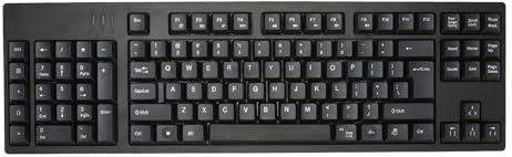 Vikye Teclado para Zurdos, Teclado Ergonómico de 109 Teclas con Numérico del Lado Izquierdo, con Cable USB Plug and Play para Escribir en la Oficina de Contabilidad