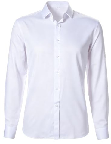 BBXWANG Long Sleeve Shirts for Men 4-Way Stretch Button Down Dress Shirts Casual Business Formal Blouse Regular Fit