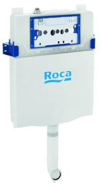 Roca A890070200 Cisterna Empotrable Compacta BASIC TANK ONE COMPACT Doble Eescarga Para Inodoro Tanque Alto o Empotrable, Blanco