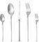 SILBERTHAL Besteck Set 6 Personen Spülmaschinenfest & Rostfrei - Monobloc Edelstahl 18/10 Matt - 30 teilig - Essbesteck mit Löffel, Messer, Gabel - für Hochzeit, Familie, Party & Restaurants