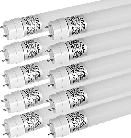 ZONE LED Set – Tubo LED da 120 cm, bianco neutro (4000 K), 1850 lumen, T8, G13-18 W (sostituisce 36 W), incluso avviatore, tubo fluorescente a LED, 10 pezzi
