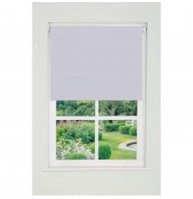 Plain Straight Edge Daylight Roller Blind (165cm Drop) 70cm White