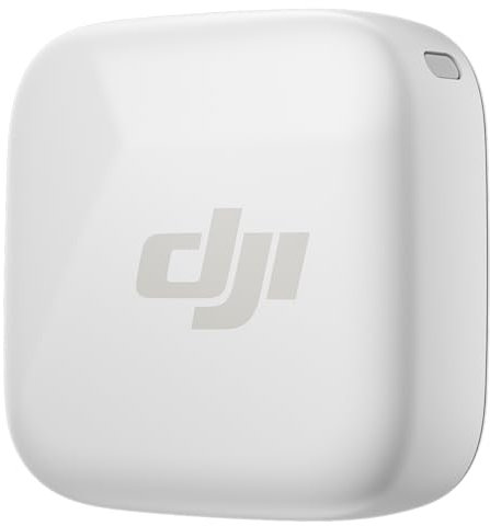 DJI Mic Mini Sender (Polarweiß), Ultraleicht, Detailreicher Audio, OsmoAudio, Geräuschunterdrückung, Wireless Mikrofon für Kamera/iPhone/Android, Vlog, Streaming