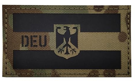 EOWVISN 1 Piece Camo Tactical Patch, Nylon Patch, Bundeswehr Patch, Clothing Patch, Backpack Repair Patch Accessory, Suitable For Backpacks, Baseball Caps, Clothing