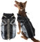 DOGOPAL Regenmantel Hund mit Integriertem Geschirr – Wasserdichter Hunderegenmantel, Winddichter Hundemantel, Reflektierende Regenjacke für Kleine & Große Hunde, Hohe Sichtbarkeit (Grau, #5)