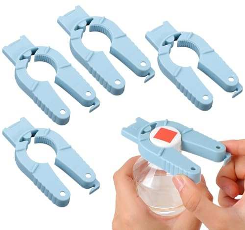 Yuanchu 4 Stück Multifunktionaler Flaschenöffner,3 in 1 Plastik Deckelöffner Schraubverschluss öffner Lustig Plastikflaschenöffner für Senioren Handschwäche Arthritis