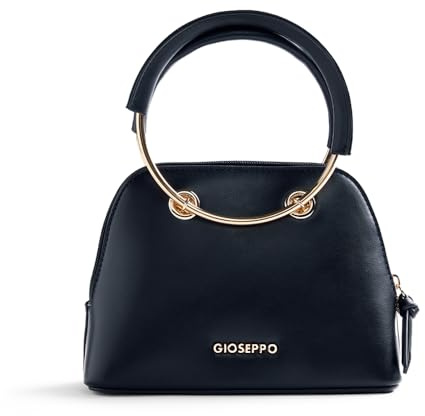 GIOSEPPO ROTHSAY, Bolso de mano para fiestas y eventos con detalle de asa en dorado para Mujer, piel sintética,compartimento principal con cierre cremallera, medidas 22 * 8 * 15 cm