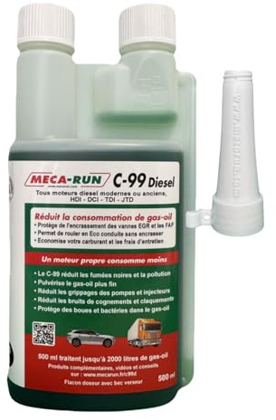 Meca-Run C99, Aditivo Diesel, 500 ml