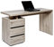Jahnke CU-LIBRE C 240 - Schreibtisch mit 3 Schubladen, 140 x 55 x 76 cm, Farbe: San Remo Eiche